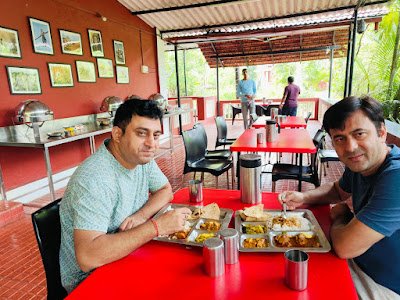 Dining Hall at Farm house in Karjat